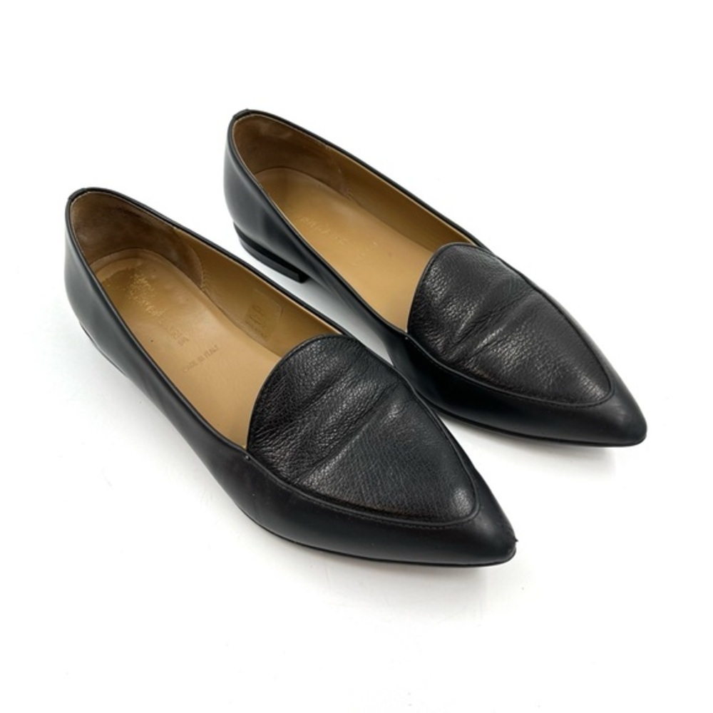 Everlane The Modern Point Black Leather Shoes Size 9.5